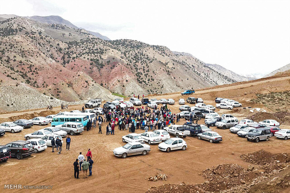 تجمع شعبي ولأنصار البيئة حول موضوع نشاط منجم شاهوار شاهرود